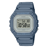 Casio, Men’s Watch Digital, Grey Dial Blue Resin Band, W-218HC-2AVDF